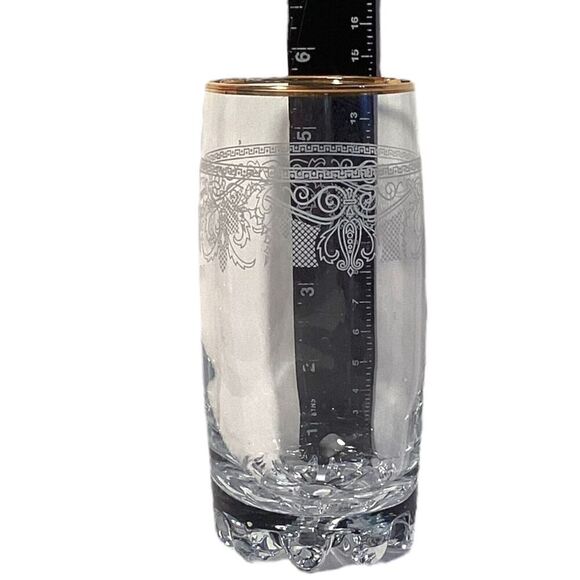 Cellini Home Essential 24k Gold Finish Highball Tumblers Set Of 4 Glasses - Picture 4 of 6